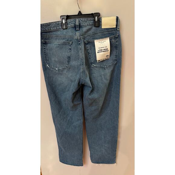 rag & bone Dre Raw Hem Low Rise Baggy
Boyfriend Jeans Meyer size 28 (New) - Picture 4 of 6